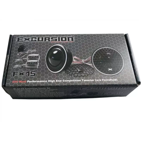 Excursion PX-4C BMW i Mercedes  2-drożny zestaw głośnikowy SQ: tweetery 26mm, woofery 100mm do niektórych BMW, Mercedesa i innych - 3ohm, 75/200W, 87d